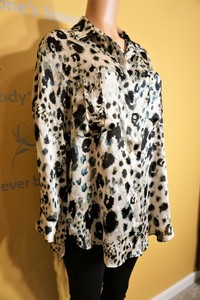 ZARA Button Up Blouse Size Medium/Large | eBay