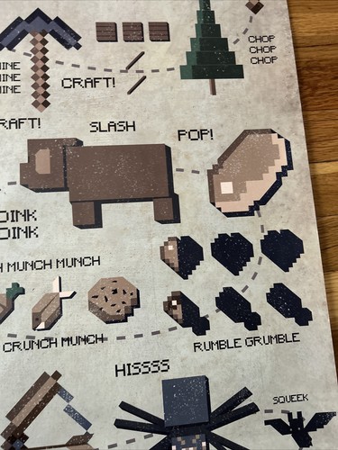 MINECRAFT GENUINE AUTHENTIC VINTAGE JINX AND MOJANG CRAFT POSTER - Picture 8 of 19