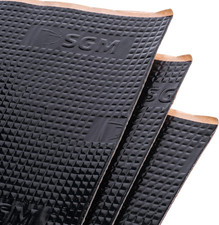 Black 80 Mil 2Mm 36 Sqft 3.4 Sqm Car Sound Deadening Mat, Automotive Sound D