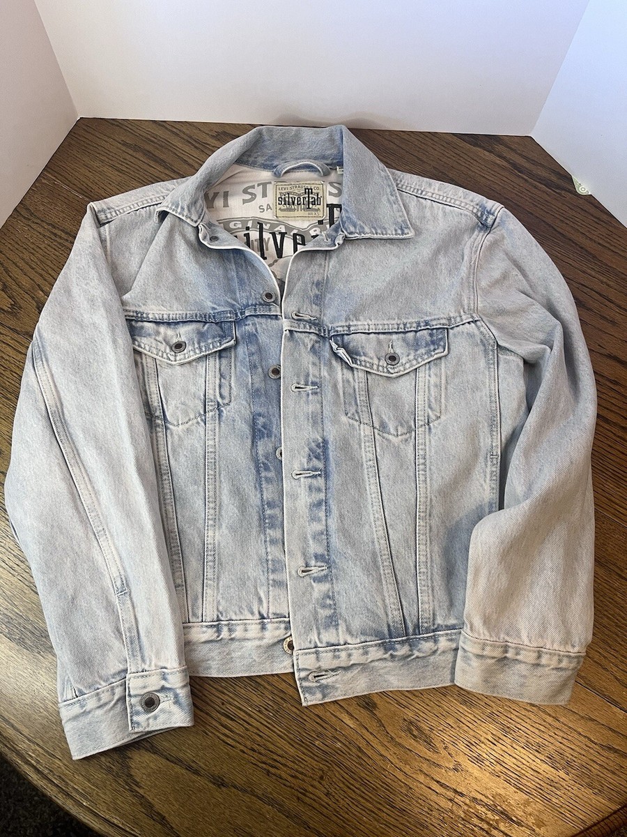 Levi's SilverTab Men's Sz XS Light Blue Denim Trucker Jacket