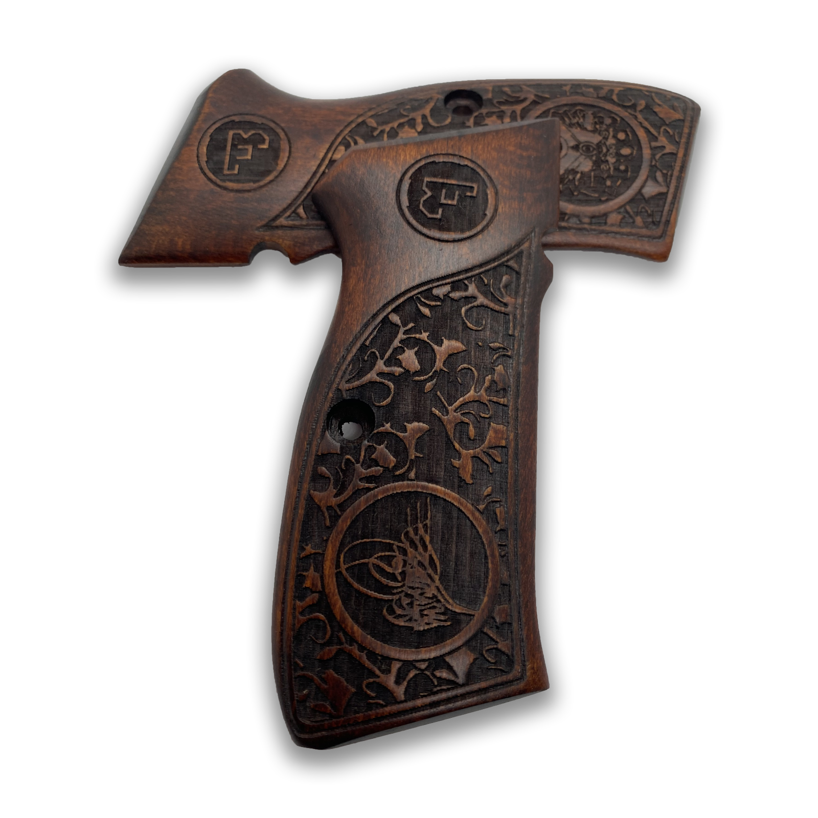 75 BD Wood Grips Impugnature Per Pistola CZ 75B In Legno Di Noce Turco - Fatte A Mano Con Incisioni Di Qualità Guancette Cz 75b