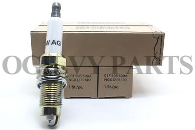 Genuine 03F905600A (4) Spark Plugs4-Cylinder Fit For Audi Seat Skoda VW 1.4TSI T