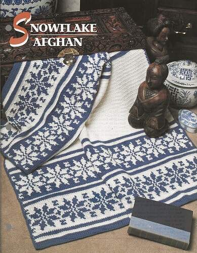 Trapunta all'uncinetto Deer & Diamonds & Snowflake Afghans Club entrambe Annie - Foto 3 di 3