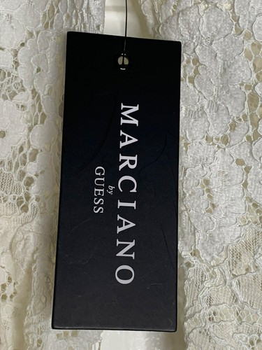 Marciano by Guess Minikleid Safran weiß Spitze Glockenärmel US 2 EU 38 Boho 330 $ - Bild 8 von 9