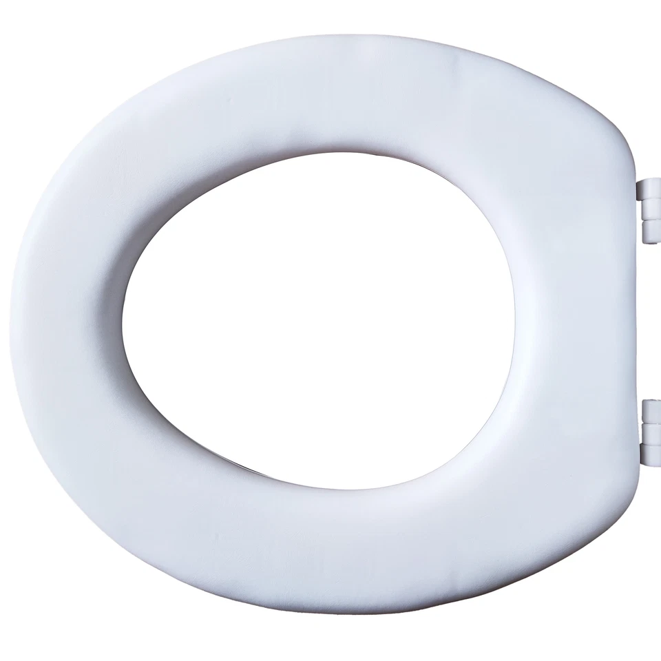 WC Sitz Toilettendeckel Gepolstert Soft Weich Weiß Bild Drucken Kissensitz Retoo - Bild 4 von 4