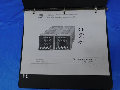 USER'S MANUAL 1601E 4 DIGIT SINGLE DISPLAY & 1603E DUAL DISPLAY TEMP. CONTROLLER