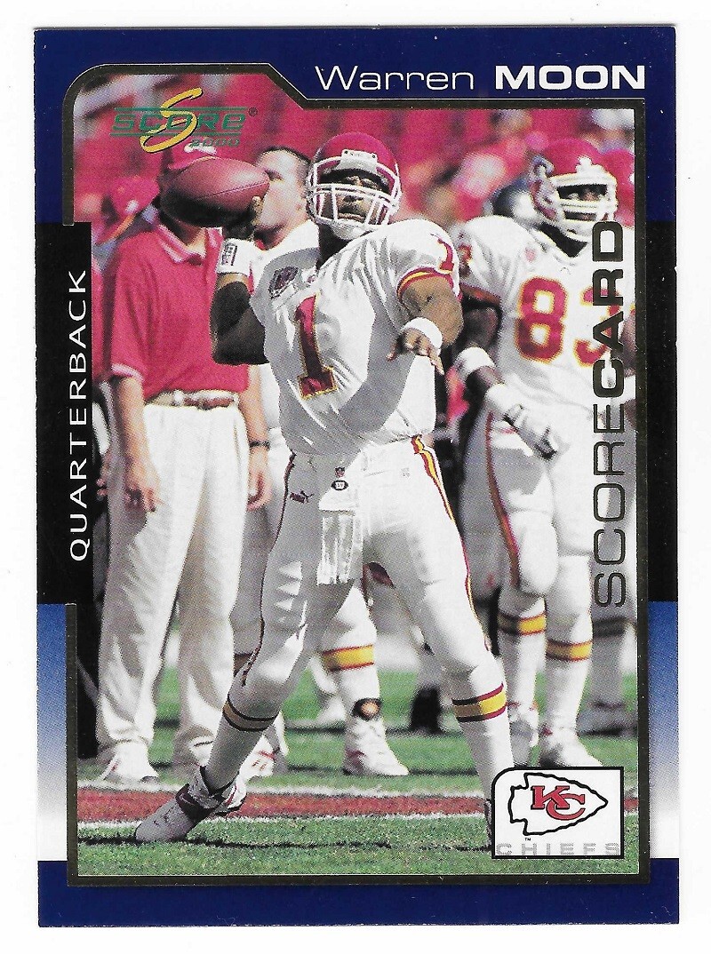 WARREN MOON 2000 Score Football Scorecard # 94 Chiefs 1599 / 2000 HOF NM - MT