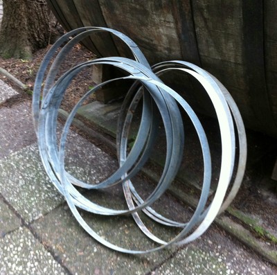 Heimwerken, 5 Faßreifen,Band,Eisenreifen,Metallreifen,Faßring,Deko