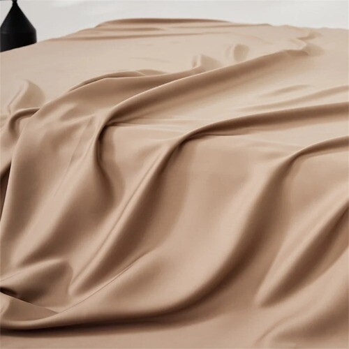 Sábana plana 100 % seda morera para cama doble queen king sábana superior color liso - Imagen 7 de 35