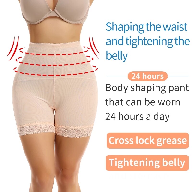 High Waisted Padded Body Shaper Pants Butt Lift Big Booty Hip Enhancer  Shapewear