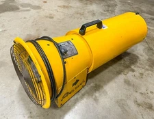 Pelsue 1375D Axial Blower, Metal Housing with 15' Hose Canister 120VAC, 1/3HP  