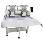 Commercial Double-station Automatic Embroidery Machine 110V 12 Needles Flat/Hat