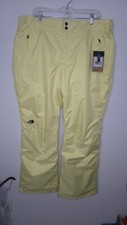 NWT The North Face Sally Womens 2XL XXL Insulated Yellow Snow Ski Pants