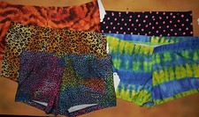 NWT Gia Mia Dance Booty Shorts 5 Color Print Choices Adult/Child Sizes G151