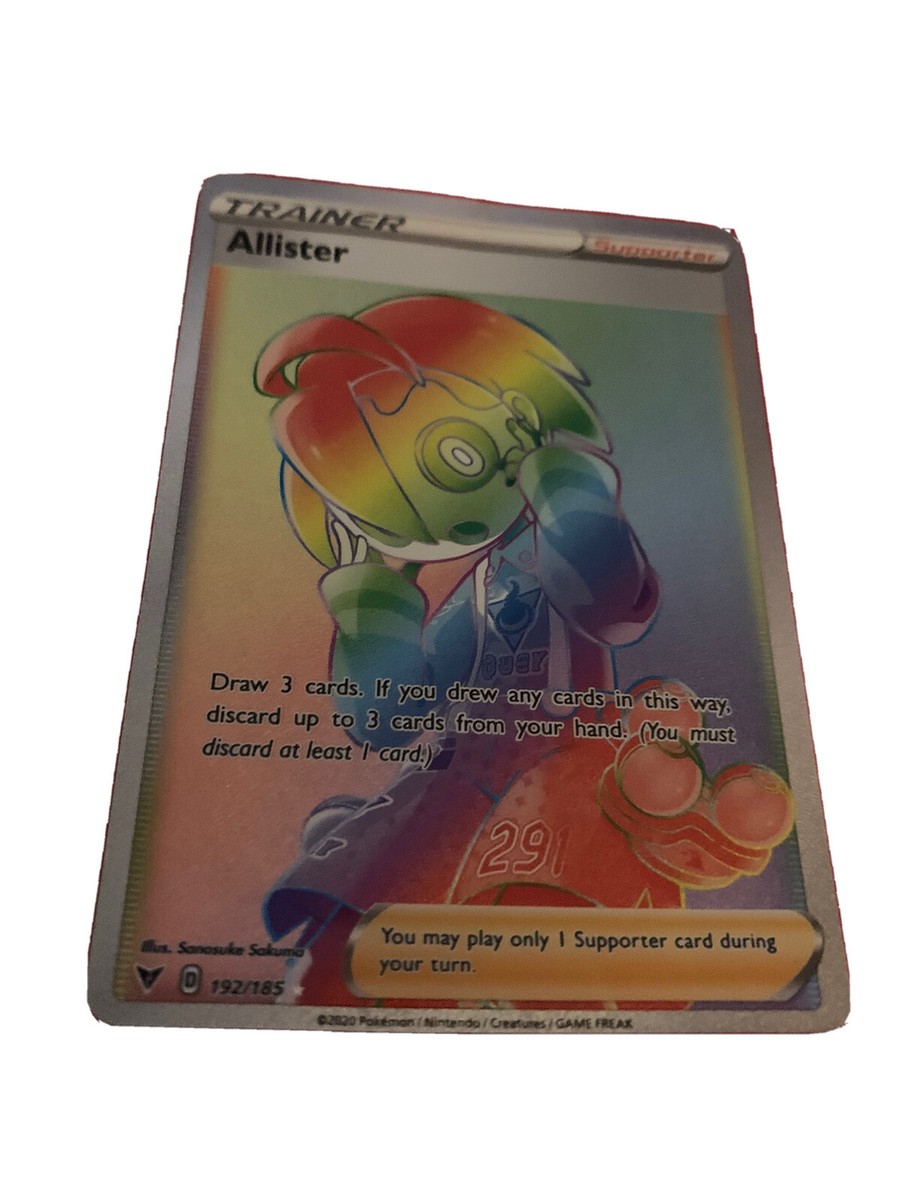 pokemon Allister Trainer Card Full Art. pokemon Allister Trainer Card Full Art.