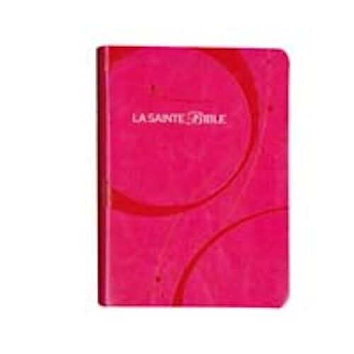 French Bible, Louis Segond 1910,  Deep Pink,  Im Leather, La Sainte Bible   - Afbeelding 1 van 4