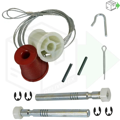 KING Garage Door Cones & Cables  Roller Spindles REPAIR KIT Garage Door Spares