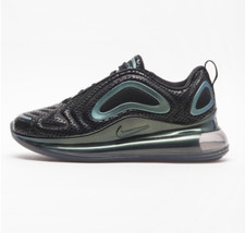 NIKE WOMENS AIR MAX 720 BLACK SILVER LIMITED BOYS SHIP NOW AR9293-002 NEW VAPOR