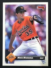 1993 Donruss Baseball Mike Mussina Orioles Base Card Series 2 427