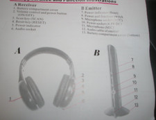 NEW FM Hi Fi Wireless Headphones