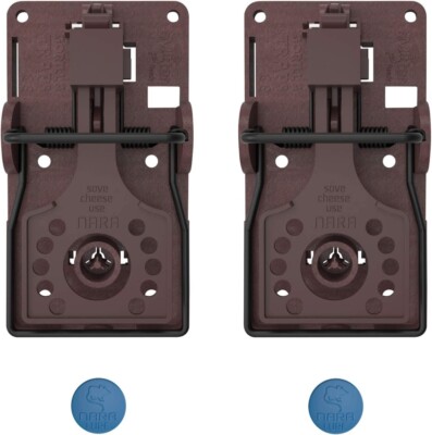 Rattenfalle 2er Set inkl. Monitoring Block Schlagfalle ohne Rattengift