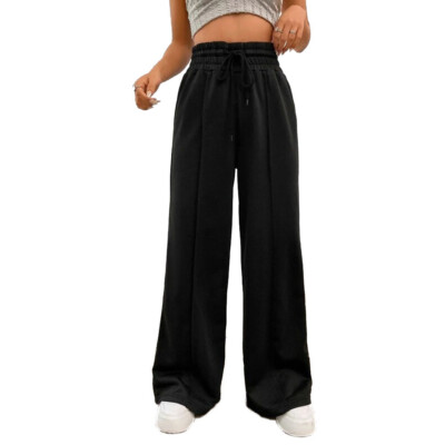 HIAND パンツ　Water side High waist Pants Amazon.com: Baggy Wide Leg Patns Woman Trendy High Waisted
