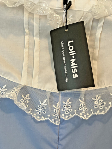 Lolimiss Dress Blue Cosplay Victorian Western Inspired Lace XL - Picture 6 of 11