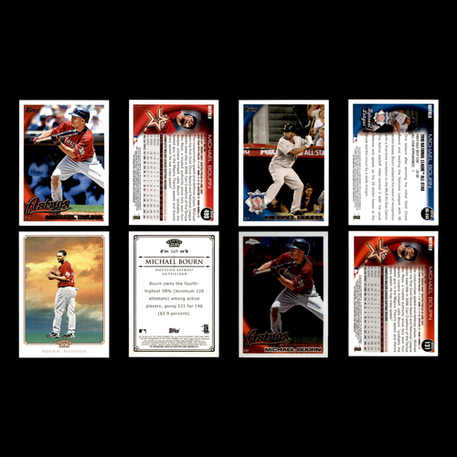 Michael Bourn Lot 27 Diff Baseball Cards 2007(RC)-2015 PHI/Astros/ATL/CLE MLB NM - Picture 5 of 9