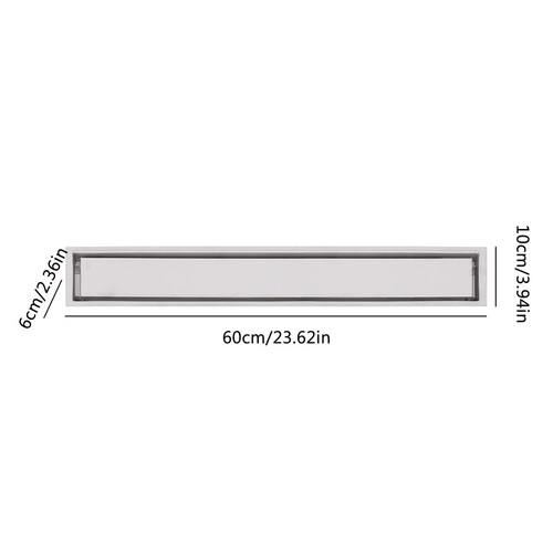 Linear Shower Drain, Stainless Steel Rectangle Shower Floor Drain - Picture 23 of 39