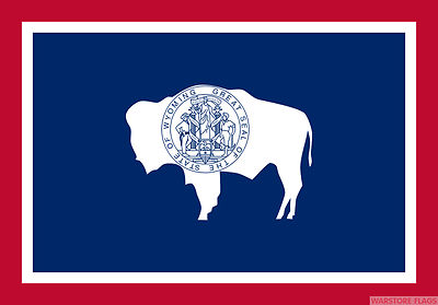 WJOMING FLAGGE 5X3 USA USA USA STAATEN AMERIKA Cheyenne Laramie FLAGGEN