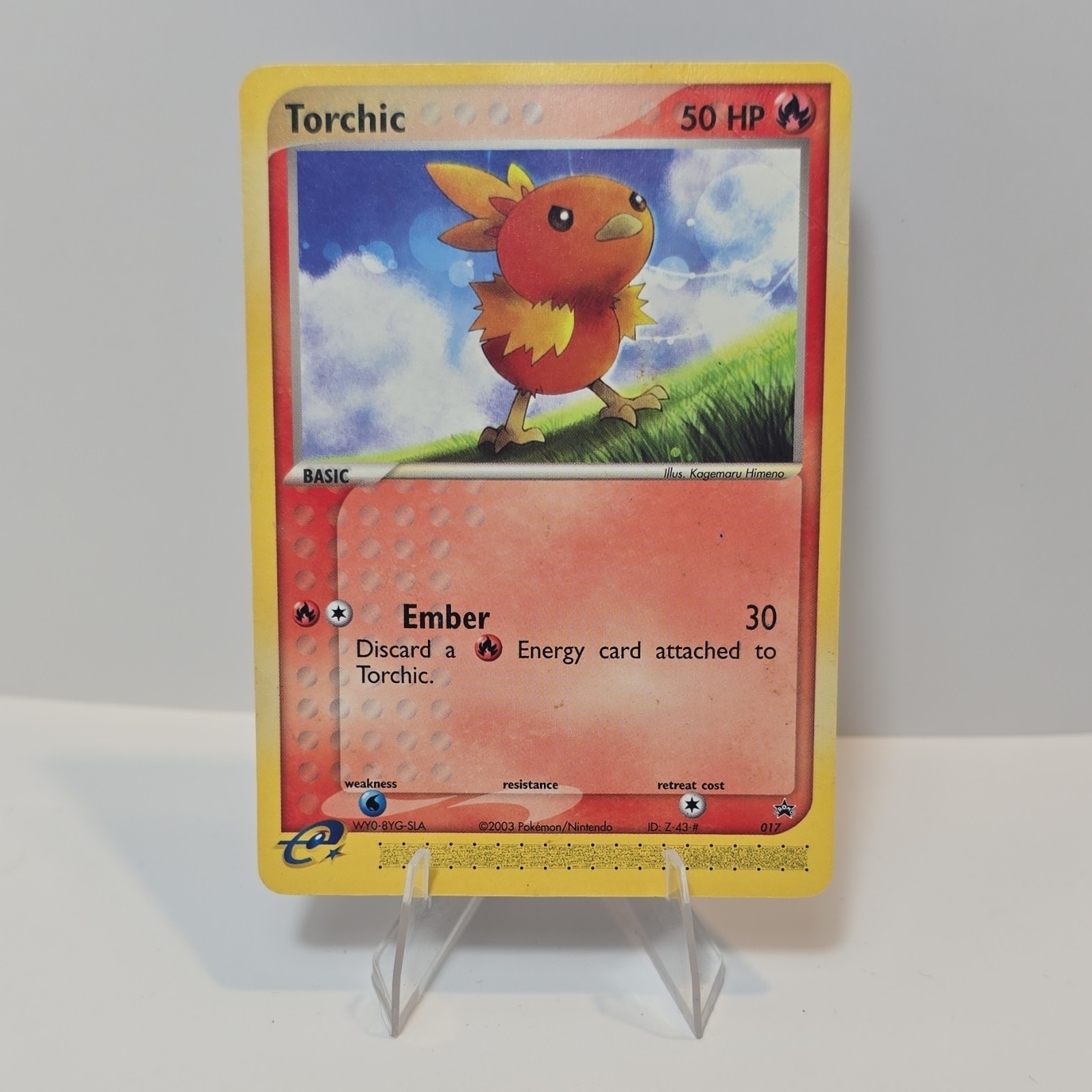 Black Star Target Promo Ereader Torchic 017 Pokémon TCG Card 2003-image