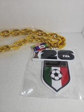 FIFA World Cup 2026 Mexico Combo Logo Fan Chain Necklace - NWT Gold Chunky Hype