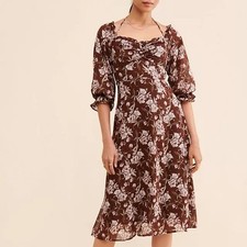 ASTR 🆕 NWT the Label Cinced Floral Elbow Sleeve Mini Dress Size Small