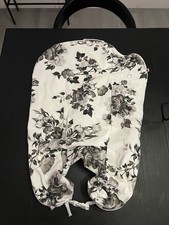 Dock A Tot Deluxe  Spare Replacement Cover Floral Black White EUC