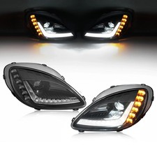 LED Sequential Turn Signal Projector Headligh...