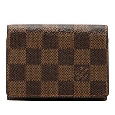 LOUIS VUITTON Damier Anneveld Cult de Visit Card Case Card N62920  Used  