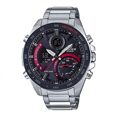 Casio Edifice ECB-900DB-1A Herren Robuster Solar Chronograph Bluetooth Edelst...