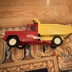 Tonka Dump Truck Toy Vehicle, Red and Yellow Dump Bed and Cab