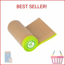Tangibay Pre-Taped Masking Paper for Painting - 12 inch x 50 feet Tape and Drape