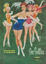 VTG SHIPSTAD JOHNSON 1959 ICE FOLLIES FIGURE SKATING COLLECTIBLE PROGRAM