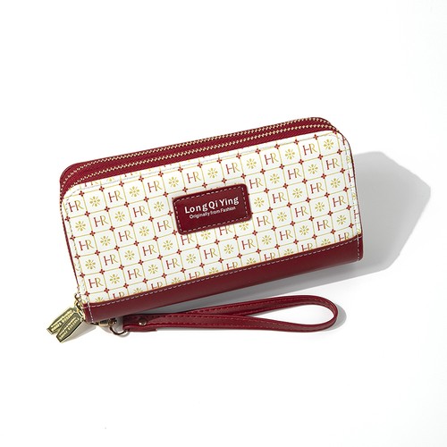 Business Leather Clutch Bag Fro Women Fashion Zipper Phone Bag ID Card Wallet  - Picture 2 of 11