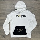 Nike Pullover Hoodie Deion Sanders Prime Sz XL Men White 2.0 Club Fleece Logo