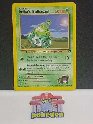 Pokémon TCG Erika's Bulbasaur Gym Challenge Card 39/132 Regular MP