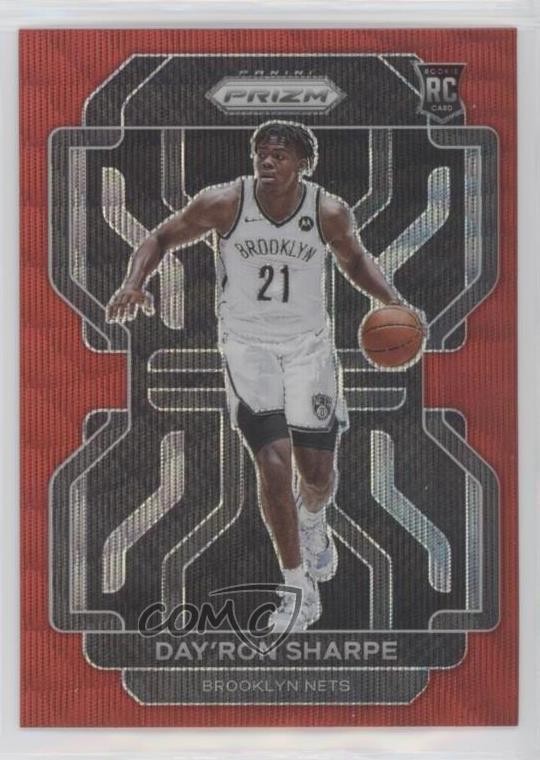 2021-22 Panini Prizm Ruby Wave Prizm Day'Ron Sharpe #281 Rookie RC 0c6