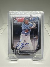 CHANDLER SIMPSON RC 2025 BOWMAN CHROME ROOKIE ON CARD AUTO AUTOGRAPH 