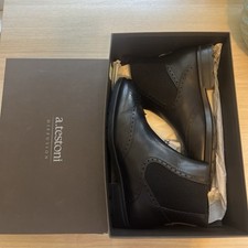 a.testoni Diffusion Men s Black Leather Chels...