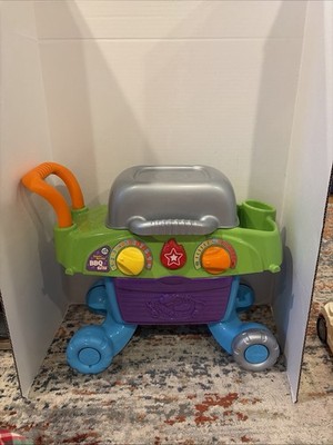 LeapFrog Smart Sizzlin' BBQ Grill Learning Toy Interactive Kids Kitchen Grill