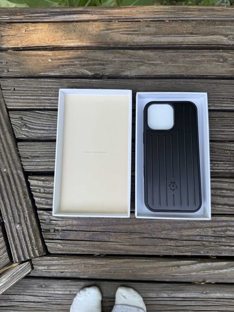 RIMOWA ブラック iPhone16pro max Rimowa Iphone Case Aluminum For Iphone 16 Pro MAX BLACK