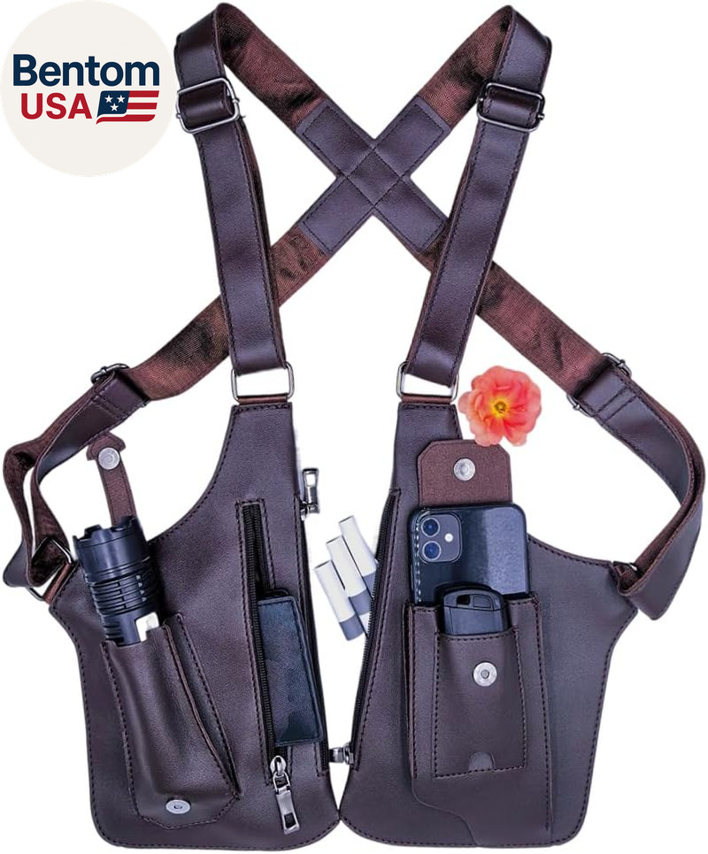 Underarm Anti-Theft Bag, Hidden Shoulder Holster, Double Storage Pouch, Phone Wa