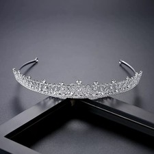 Luxury Swarovski zirconia Bridal Wedding Tiara Crown
